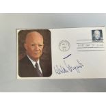 Walter Krupinski German WWII Fighter Pilot Signed First Day Cover. Good condition. All autographs