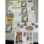 Joanna Lumley, Penny Junor, Alec Rose & Other Maritime Signed Selection of 10x First Day Covers.