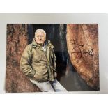 David Attenborough Wildlife Filmmaker Signed 7x5 inch Photo. Good condition. All autographs are