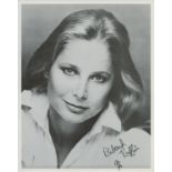 Deborah Raffin Signed Black & White Photo. An Actress from the United states. Size 10 x 8 Inch. Good