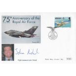 John Nichol signed 75th Anniversary of the Royal Air Force. Postmark 1st April 93 Jersey. Good