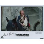 Signed Horst Janson Colour Promo. Photo. As Captain Kronos: Vampire Hunter. Size 10 x 8 Inch. Good