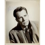 Tv and Film. Philip Carey Signed 10 x 8 inch Vintage Black and White Press Photo. Signed in blue