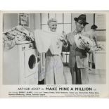 Arthur Askey (1900-1982) Comedian Signed Vintage 'Make Mine A Million' Promo 8x10 Photo. Good