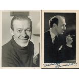 Authors and Playwrights, two signed photos: Ernest Dudley novelist and actor, a signed 5.5x3.5