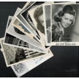 Actresses, a collection of 10 signed vintage photos, some dedicated. Mostly 5.5x3.5, all from the