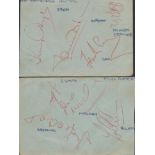 Tottenham Hotspur 1961 62 multi signed album pages includes 8 fantastic Spurs legends including