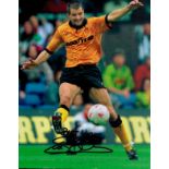 Football Steve Bull signed Wolverhampton Wanderers 12x8 colour photo. Good condition. All autographs