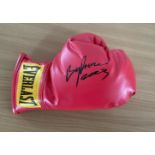 Boxing Frazer Clarke signed Lonsdale red boxing glove. Good condition. All autographs are genuine