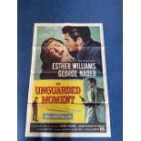 Original The Unguarded Moment Colour Movie Poster From 1956 Starring Esther Williams. 56 of 431