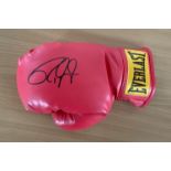 Boxing Roy Jones Jnr signed Lonsdale red boxing glove. Roy Levesta Jones Jr. (born January 16, 1969)