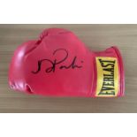 Boxing Joseph Parker signed Everlast red boxing glove. Joseph Dennis Parker, OM (born 9 January