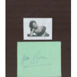 Jean Simmons 12x8 overall mounted signature piece includes signed album page and black and white