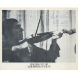 Peter Cook, a signed 10x8 The Hound of the Baskervilles (1978) film photo, with Cook playing