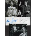 Burt Lancaster and Jean Simmons 12x8 mounted signature piece includes two signed white cards and