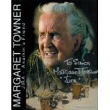 Margaret Towner signed 10x8inch colour photo. Dedicated. Good condition. All autographs are