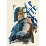 Jeremy Bulloch signed 6x4inch colour Boba Fett's postcard. Good condition. All autographs are