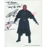 Ray Park signed 10x8inch colour Darth Maul photo. Dedicated. Good condition. All autographs are