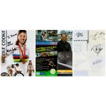 Olympic Signature Collection of 12 Autographs on Various Items Inc Signature Pages, Flyers and