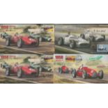 F1. Collection of 4 Signed Grand Prix FDCs. Signed by Tony Rolt, Hans Herrmann, Cliff Allison and