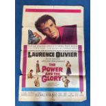 Original The Power And The Glory Colour Movie Poster starring Lawrence Oliver. NSS number 62 617.