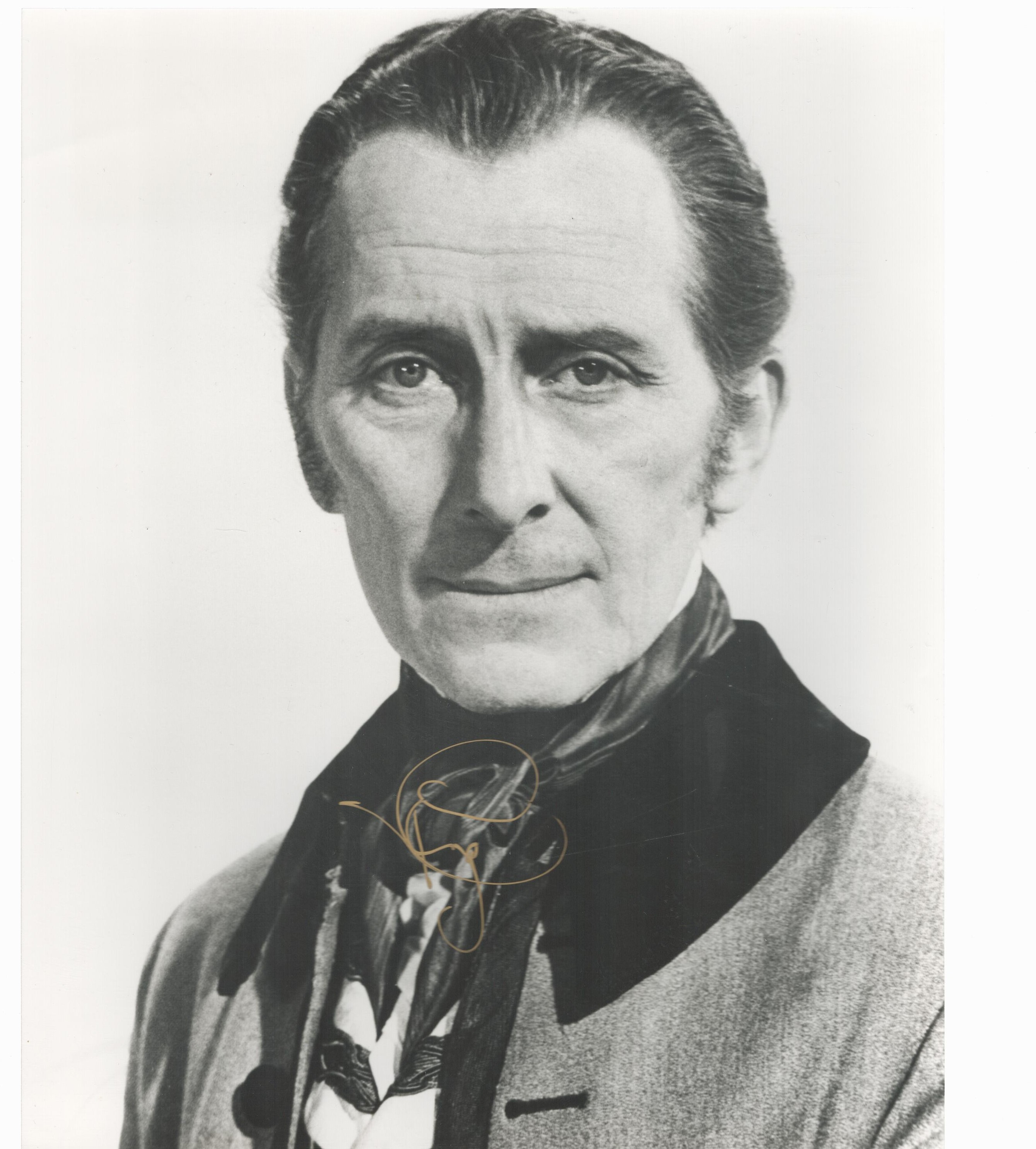Peter Cushing signed 10x8 black and white photo. Good condition. All autographs are genuine hand