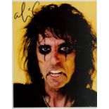 Alice Cooper signed 10x8 inch colour photo. Good condition. All autographs are genuine hand signed