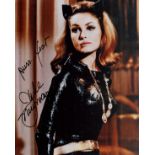 Julie Newmar signed 10x8 inch colour photo pictured in her role as Cat Woman. Julie Newmar (born