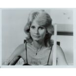 Jill Ireland Signed 10x8 inch Black and White Photo. Signed in black ink. Good condition. All