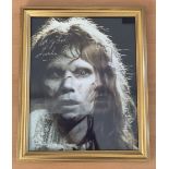 Linda Blair signed 11x9 inch overall framed black and white photo. Good condition. All autographs