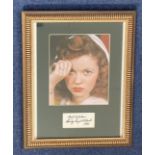 Shirley Temple Black 15x12 inch overall mounted and framed signature piece includes signed page date