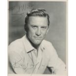 Kirk Douglas signed 10x8 inch black and white vintage photo. Good condition. All autographs are