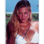 Anna Kournikova signed 10x8 inch colour photo. Good condition. All autographs are genuine hand