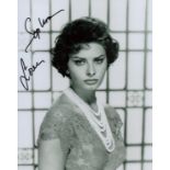 Sophia Loren signed 10x8inch black and white photo. Good condition. All autographs are genuine