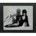 Elvira signed 14x12 inch overall mounted black and white photo. Good condition. All autographs are