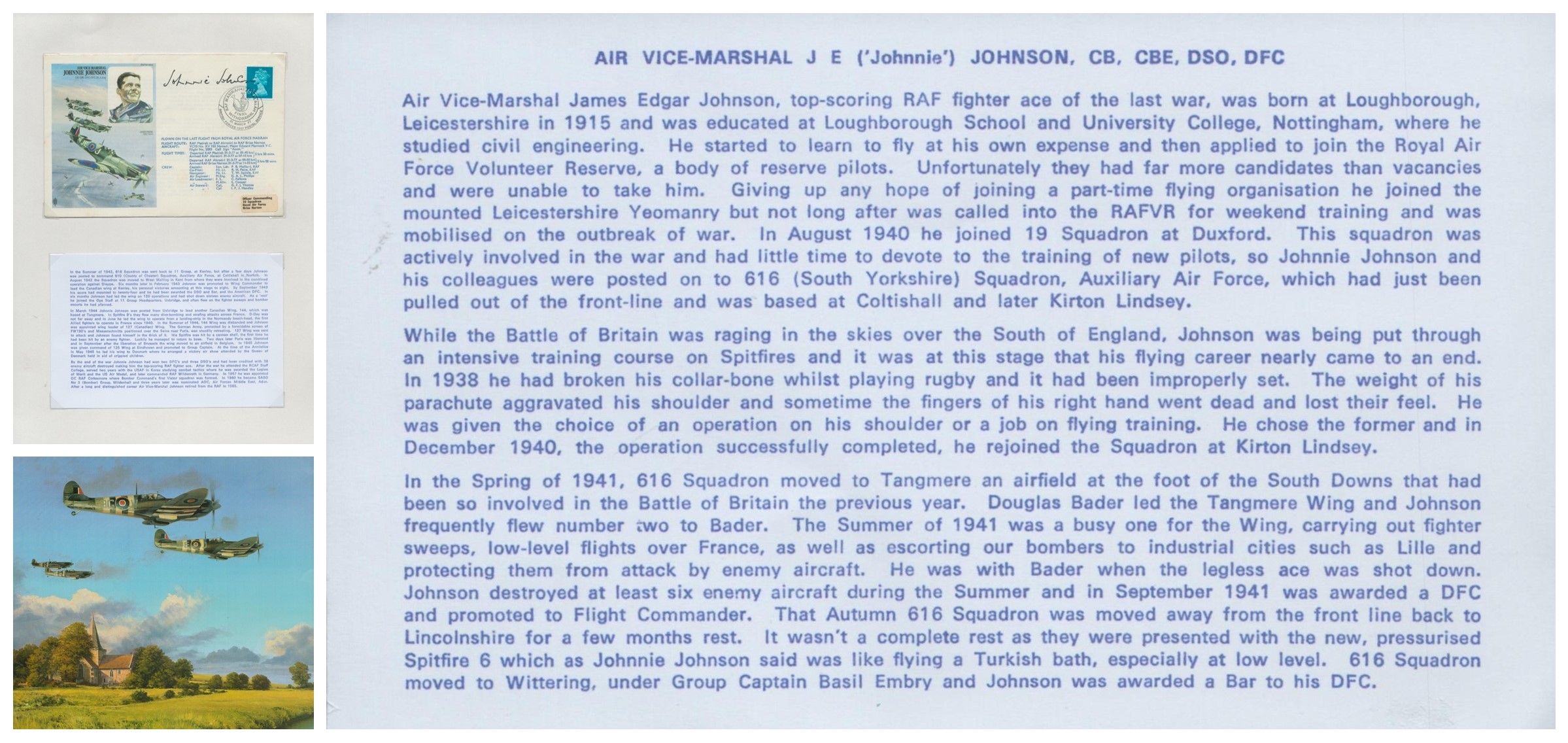 WWII AVM Johnnie Johnson signed Flown FDC PM RAF Masirah Salalah Final Withdrawal 31 March 77