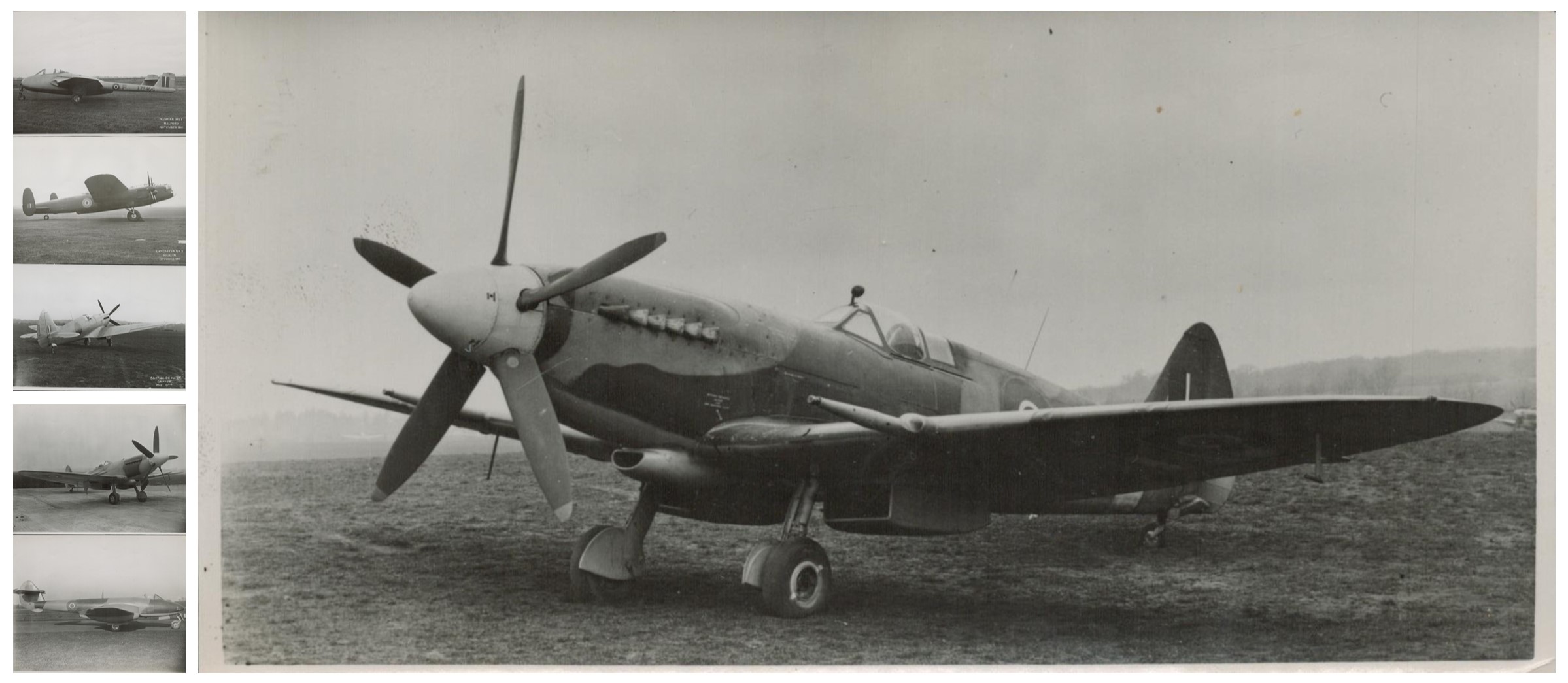 WWII Plane collection includes 6 original assorted wartime photos featuring iconic planes such as