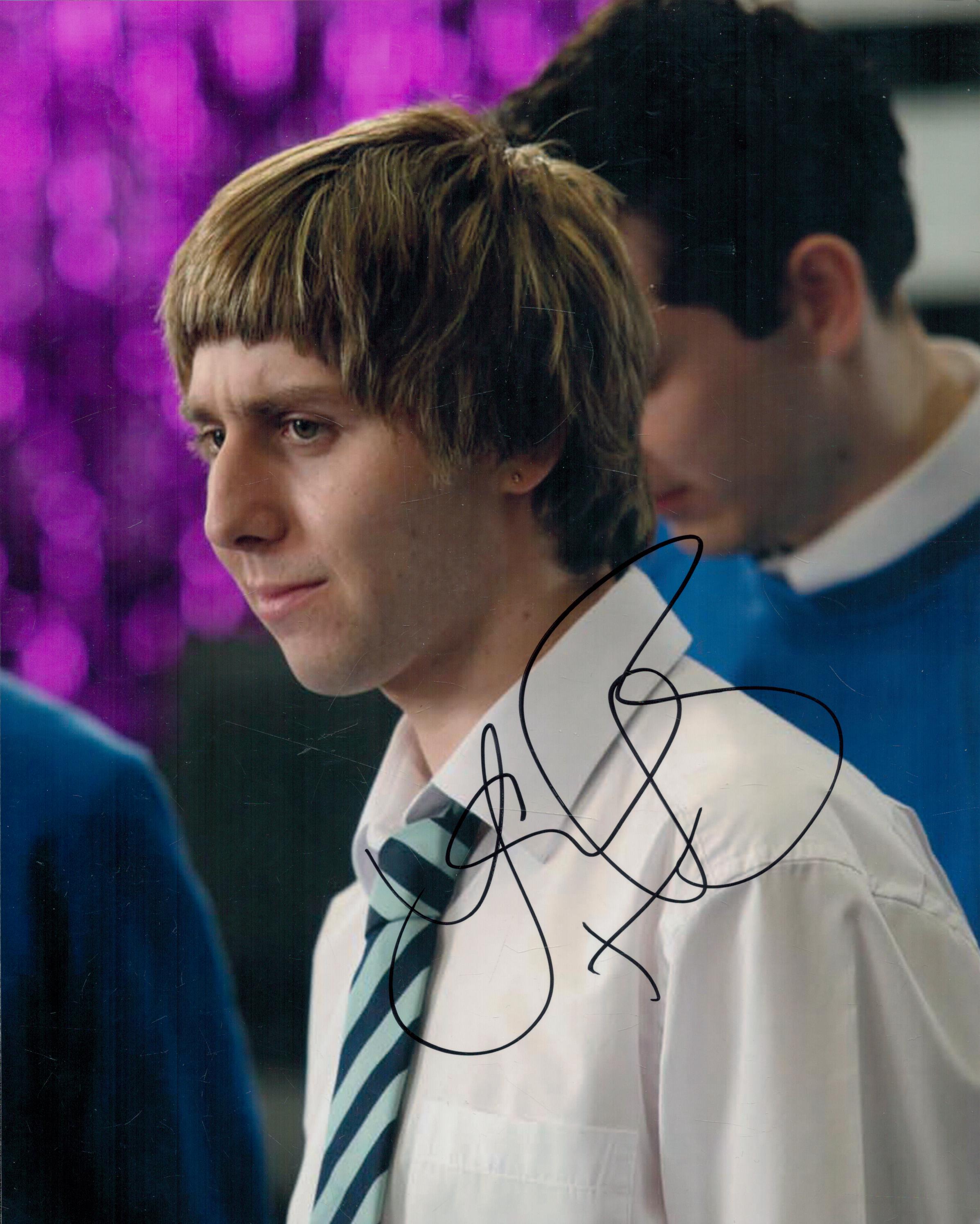 James Buckley signed The Inbetweeners 10x8 inch colour photo. Good condition. All autographs are