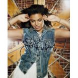 Jordin Sparks signed 10x8 inch colour photo. Good condition. All autographs are genuine hand