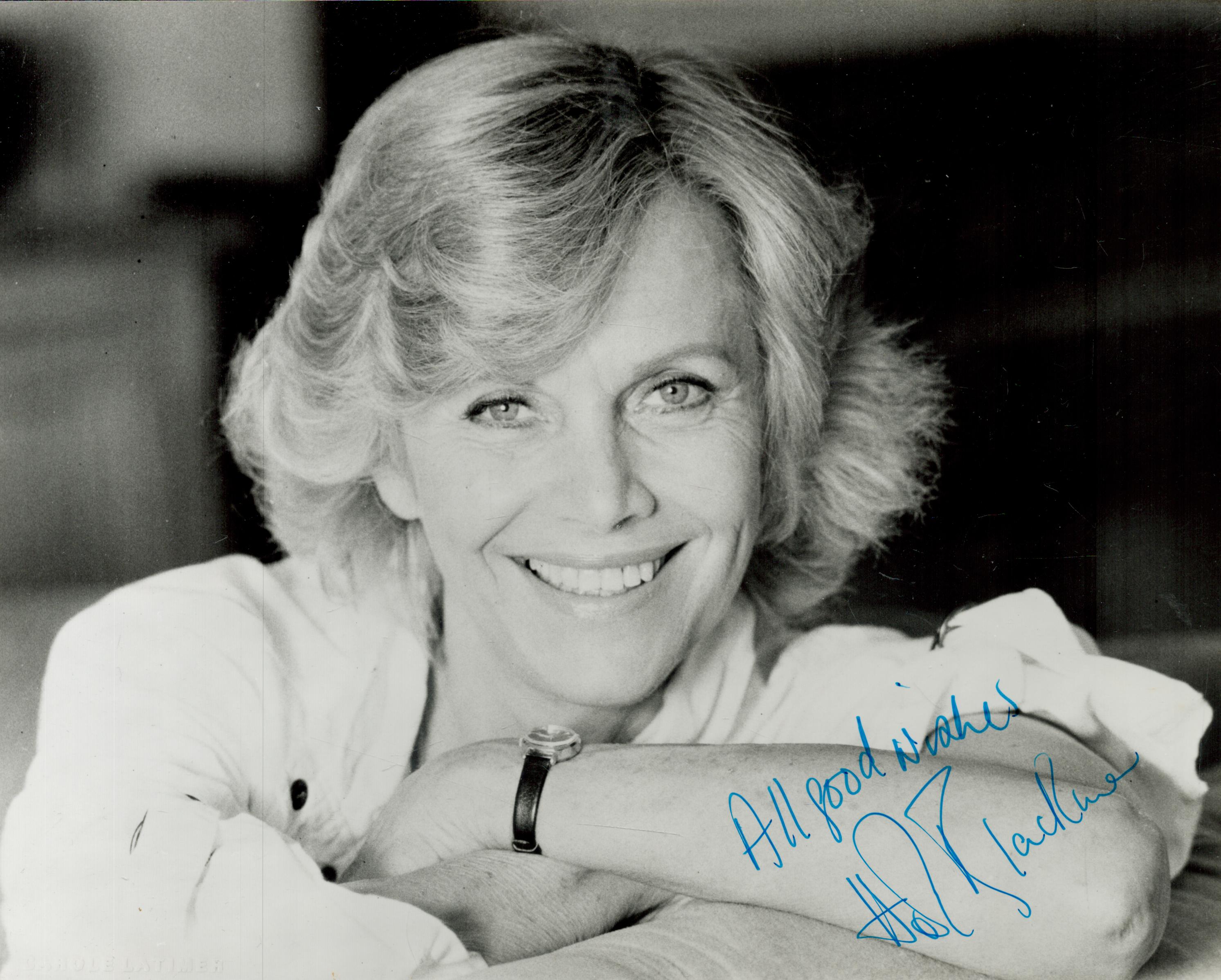 Honor Blackman signed 10x8 inch black and white vintage photo. Good condition. All autographs are