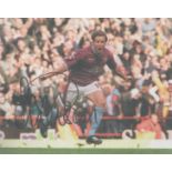 Paul Merson signed 10x8 inch colour photo pictured while playing for Aston Villa. Good condition.