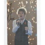 X Factor Star Eoghan Quigg Signed 10x8 inch Colour Photo. Signed in black ink. Good Condition.
