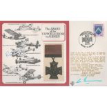 Stamps British Forces Souvenir Cover Signed Personally By Rod Learoyd Vc And Wing Commander G