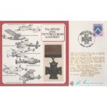 WW2 Victoria Cross Winner Stamps British Forces Souvenir Cover Signed Personally By Rod Learoyd Vc
