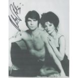 Oliver Tobias signed 10x8 inch black and white photo pictured Joan Collins. Oliver Tobias Freitag (