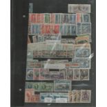 Variety of used Postage Stamps Country Greece. 3 x in a Black Stamp Holder. Approx. Size 11. 5 x