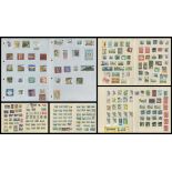 Various Stamps Collection Country Isle of Man 11 Stamps Sheets. Approx Size 11 x 9 Inch. Approx