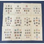 1974 1976 various Stamps Collection Country Italy 12 Sheets. Approx. Size 11. 5 x 9 Inch. Approx. 70