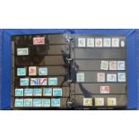 Variety 1949 1970 of used Postage Stamps Country Germany (Deutsche) in an A4 Blue Binder and;