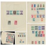 1950s 7 sheets Used Postage Stamps Collection Poste Vaticane Italy Rome. Approx. 100 Stamps. We